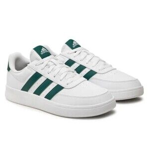 Adidas Breaknet 2.0 Mens Size 10 Sneakers White Green IG6885 New in Box